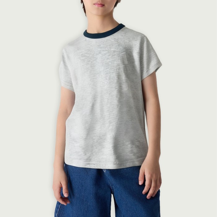 Boys summer casual round neck children's clothing tops