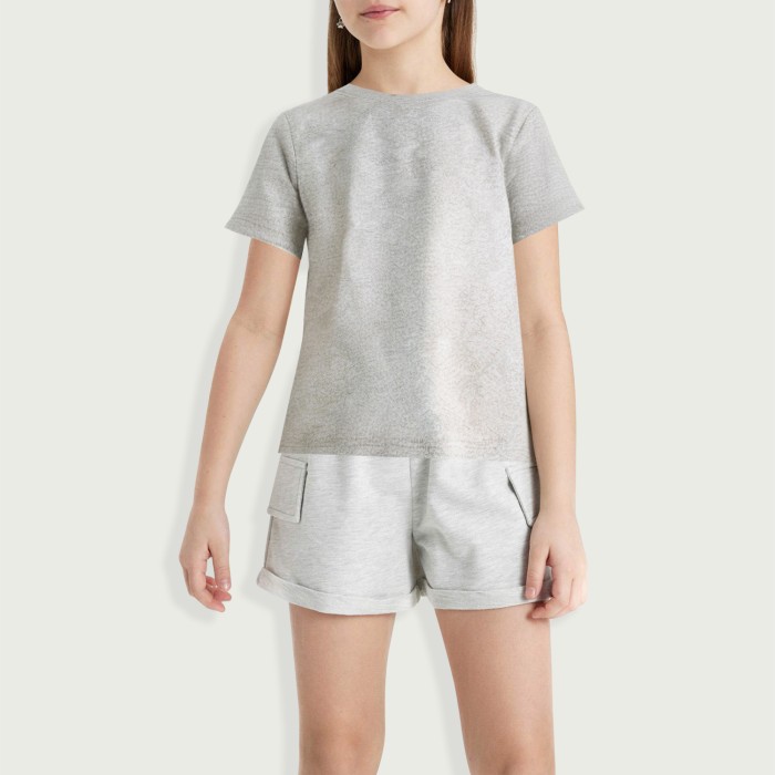 Fashion casual crew neck top