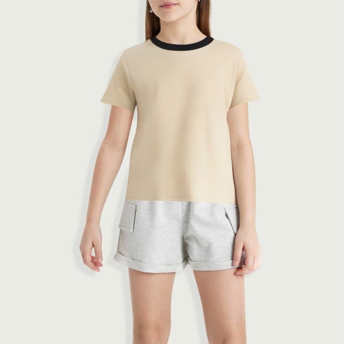Cartoon Printed Round Neck Children's Top
