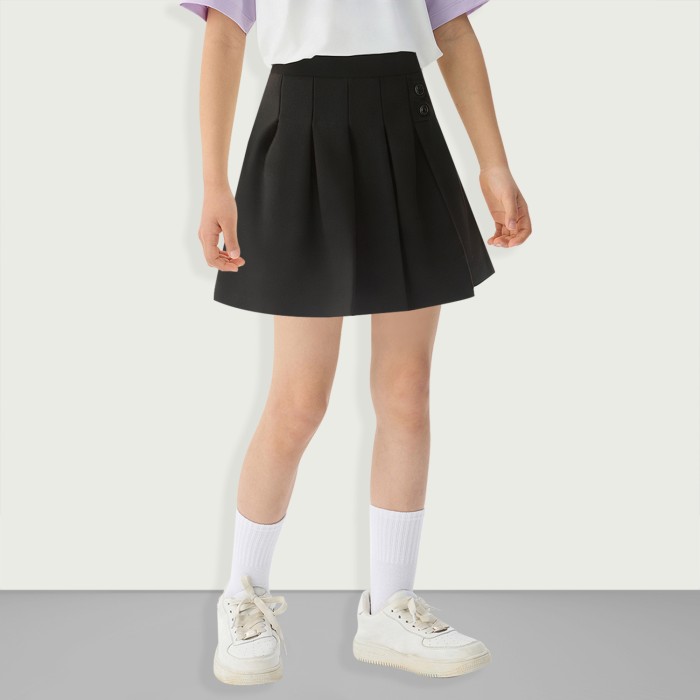 Girls' all-match school uniform casual skirt pants