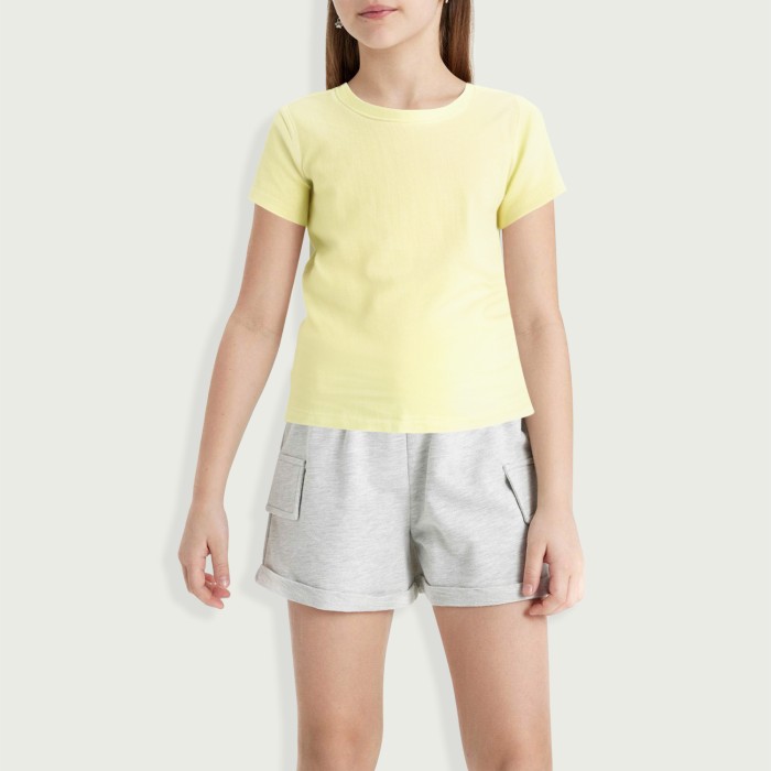 Baby Girls Short Sleeve Graphic Cotton T-Shirt