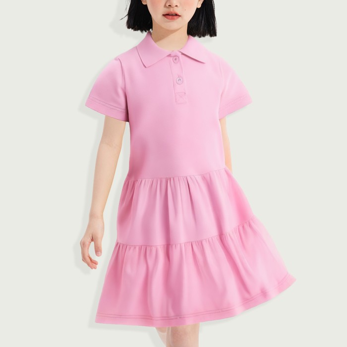 Little Girls Short Sleeve Polo Dress