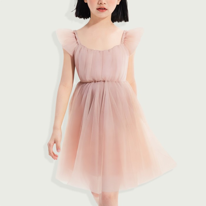Children's summer ballet skirt with flowing sleeves