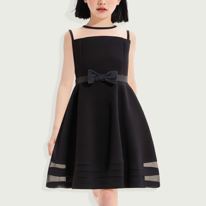 Girls Sleeveless Party Dress Fit and Flare