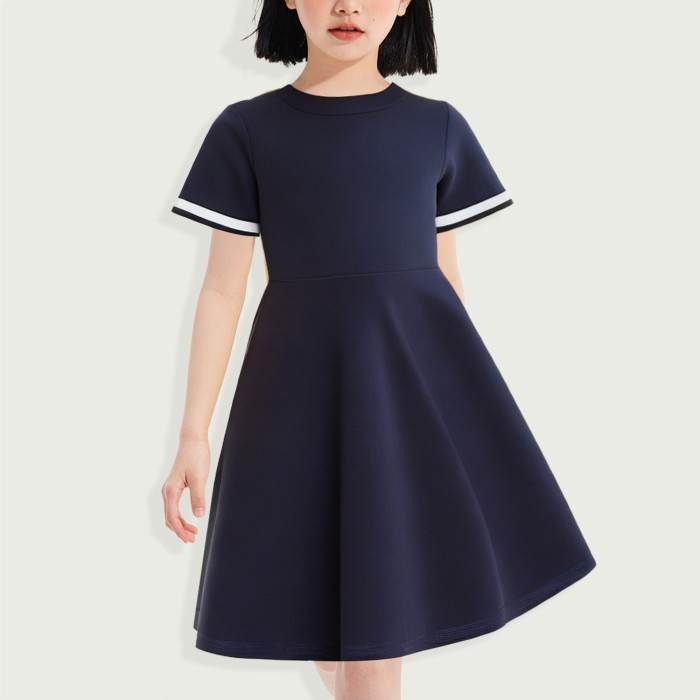 Summer short-sleeved children's princess casual dress
