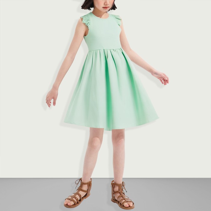 Girls Summer Organic Cotton Knitted Dress