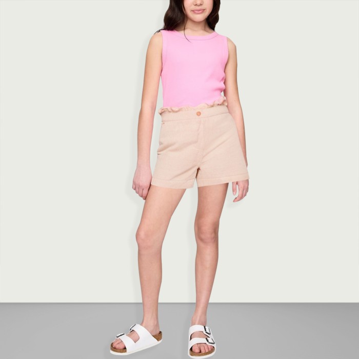 Girls Breathable Elastic Waistband Shorts